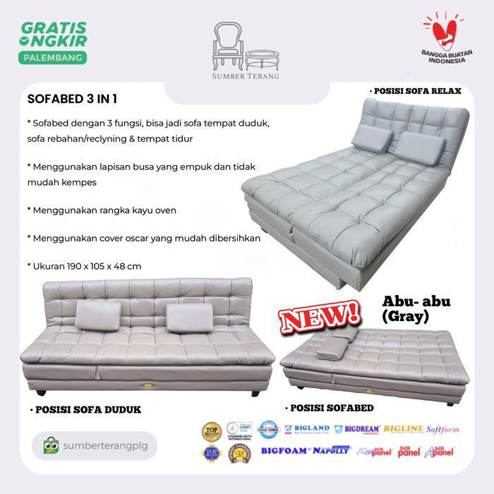 Sofabed Bigland 3 in 1 Sofa Relax Kursi Santai Kursi Tamu Sofa Bed