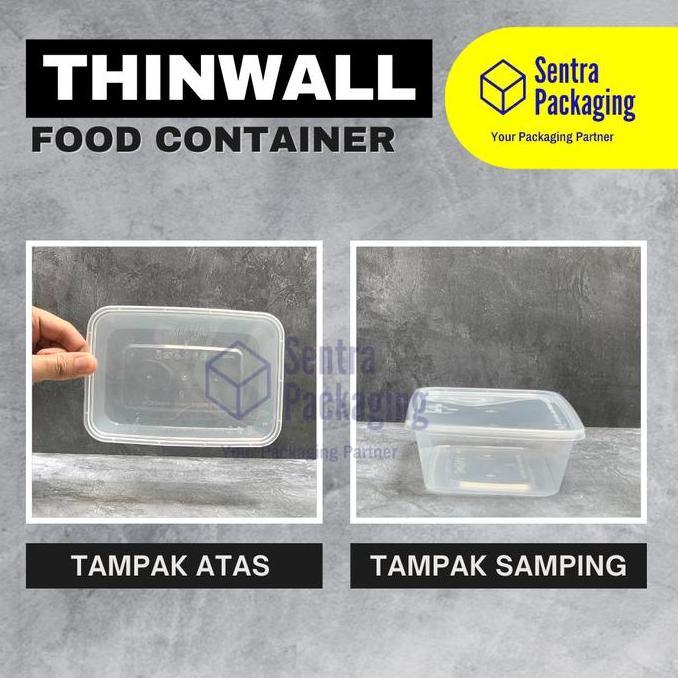 Kotak Makan Plastik 500ml / Thinwall / Food Container - VICTORY - PACK