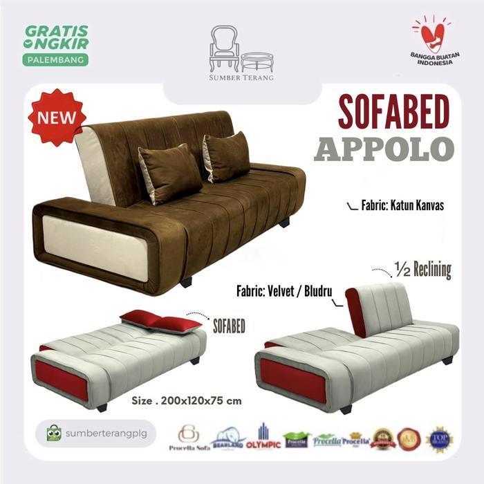 Sofabed Procella Appolo Sofa Bed Minimalis Kursi Tamu Sofa Retro Lipat