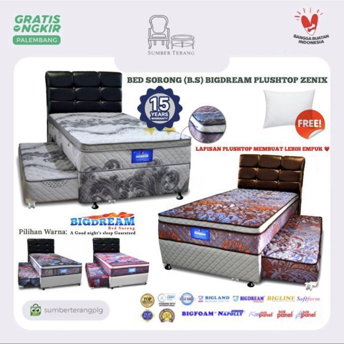 Kasur Matras Anak Bed Dorong Springbed Sorong 2 in 1 Bigland Bigline