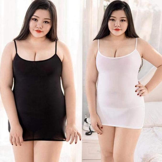 MAQIMUD Dress mini Tanktop Jumbo Over Size XL XXL 3XL 5XL Korean Style Slim Fit plus size Atasan Bod