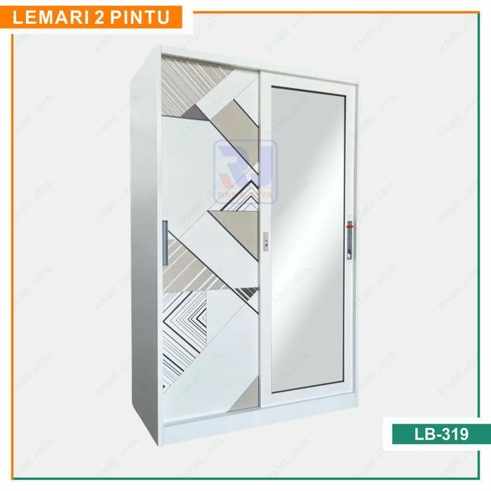 Lemari pakaian | Lemari baju besi | Metal wardrobe LB-319/ Jumbo