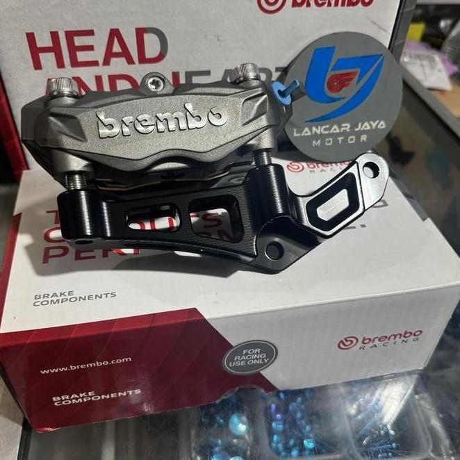 KALIPER BREMBO M432 + BREKET DEPAN UNTUK DISC 300MM XMAX ORIGINAL DAN TERPERCAYA