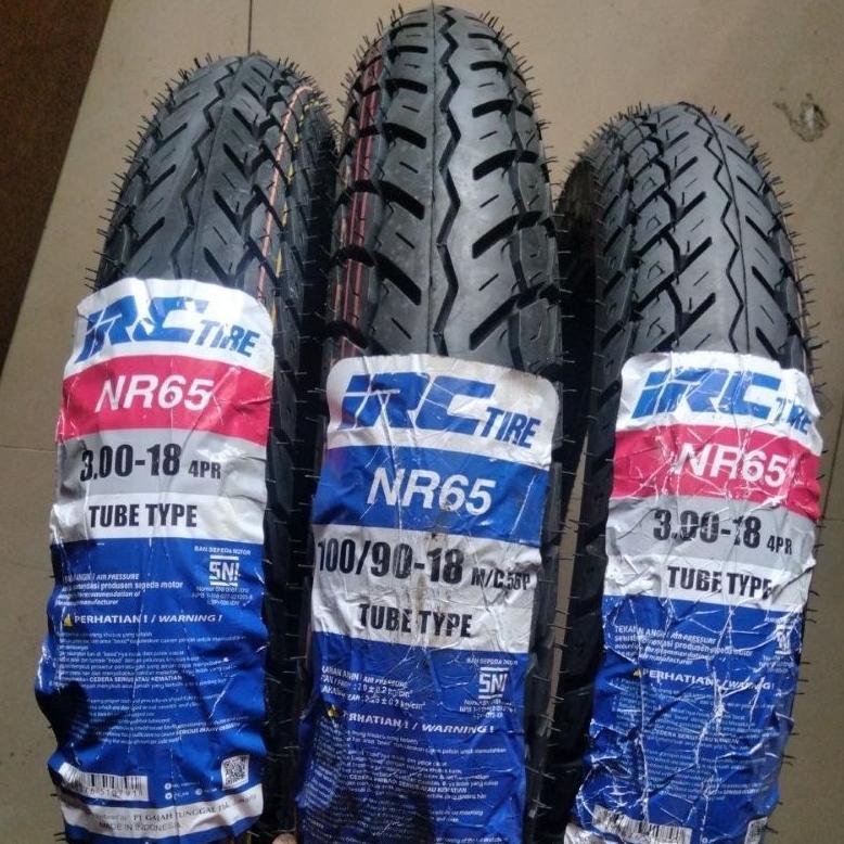 BAN IRC NR65 TUBETYPE (275-300-18 80/100/90 RING 18) BAN LUAR ORINAL MOTOR IRC TIRE BEBEK SPORT NR 6