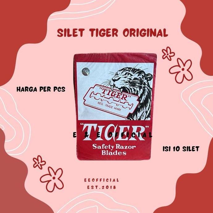 NEW - [ 1 PACK 10 PCS  ] SILET TIGER ASLI / SILET TIGER LOGO / SILET CUKUR TIGER ORIGINAL
