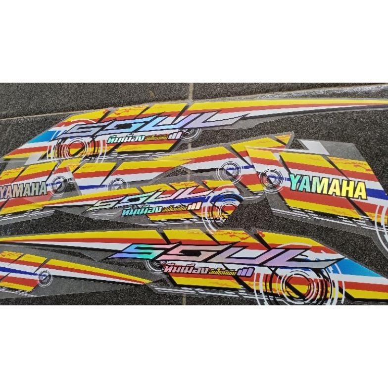 STRIG MIO SOUL GT 115 TRANSPARAN HOLOGRAM TERLARIS / STICKER MOTOR MIO SOUL GT 115