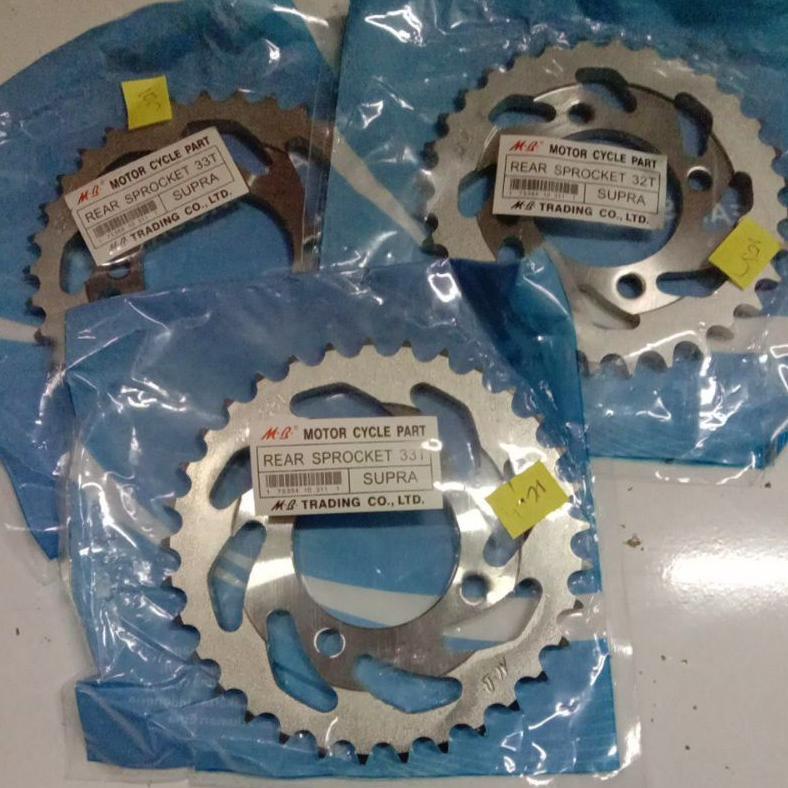 GEAR GIR BELAKANG ASTREA GRAND WIN PRIMA SUPRA X100 X FIT OLD LAMA KECIL SPROCKET 428 28-T 30 32-T 3