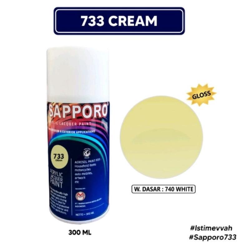 SAPORO SAPPORO 733 CREAM Krim Krem 300ml Cat Semprot Spray Motor Pilok Pilox Pylox Aerosol