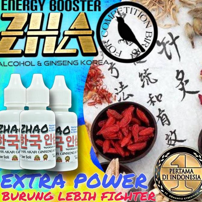 NEW PRICE - Suplement dan Vitamin Lomba Burung Kicauan. ZHAO ENERGY BOOSTER