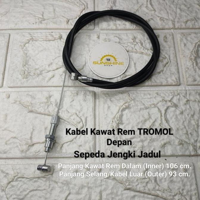 Kabel Rem Teromol Tromol Sepeda JENGKI 26x1 3/8 Jadul Ontel Lawas