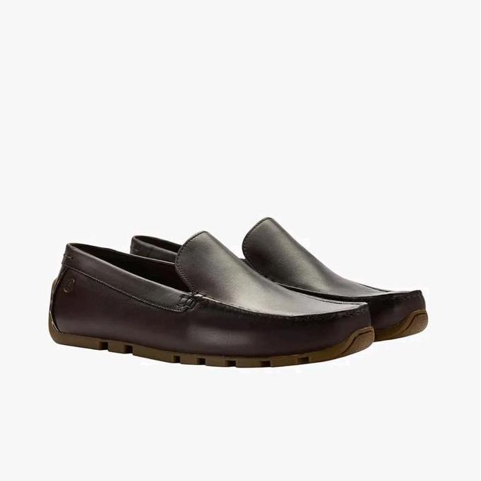 Ready Clarks Men's Corsley Plain Original Flatshoes Slip On Pria Leather