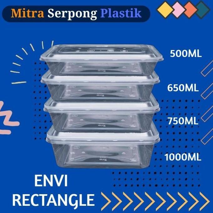 Thinwall Envi Rectangle 1000ML isi 25 set