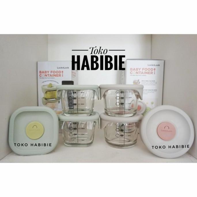 Lock n Lock Food Container Kotak Toples Kaca Penyimpanan MPASI 3 Pcs