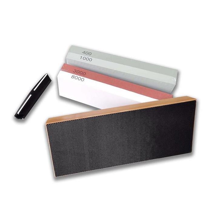 Batu Pengasah Sharpener 2 PCS 400/1000 3000/8000 Batu Asah