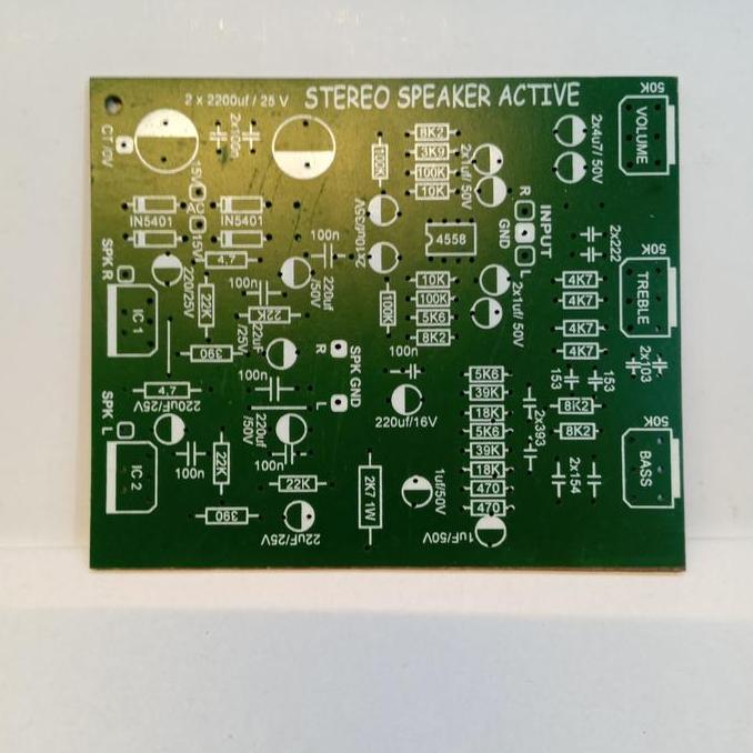 KOQOZIE pcb power aktif speaker tda 2030 tda 2050 stereo