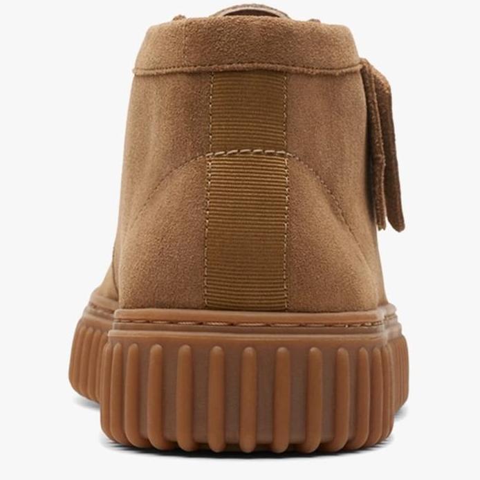 Ready Clarks Torhill Hi Men's Boots Original Boots Pria  Suede - Dark Sand