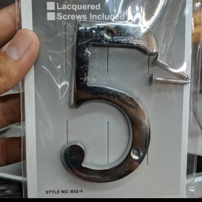 Nomor Angka Huruf Rumah Gold/Stainless