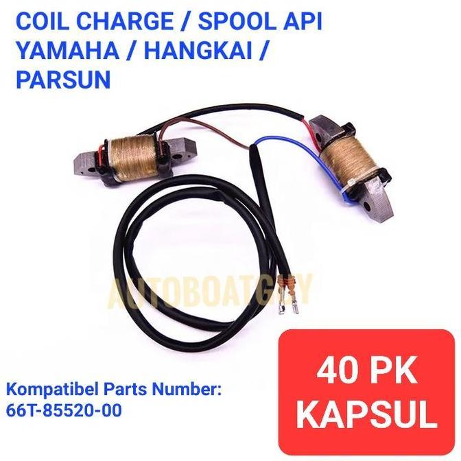 66T-85520-00 Coil Charge / Spool Sepul Api Yamaha 40 PK HP Kapsul