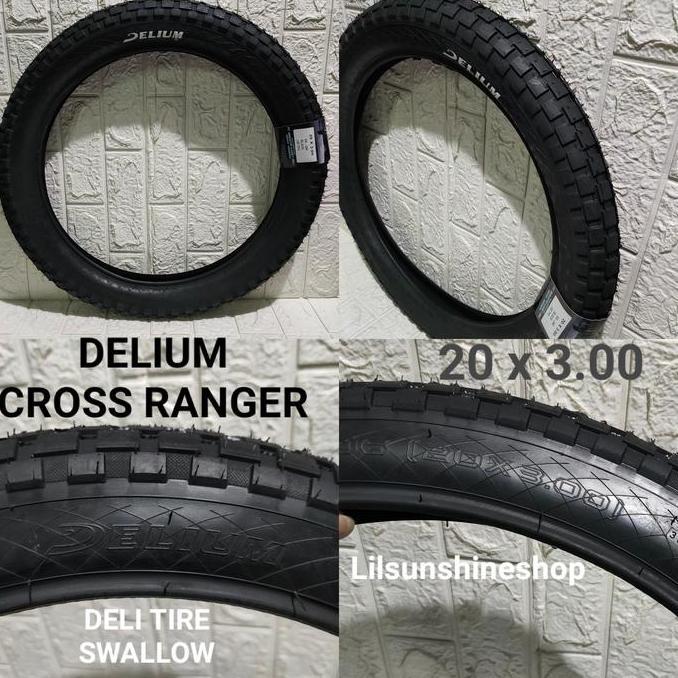 Ban Luar Sepeda BMX 20 x 3.00 DELIUM Cross Ranger Deli Tire Swallow SA-240 Ban Besar 20x300