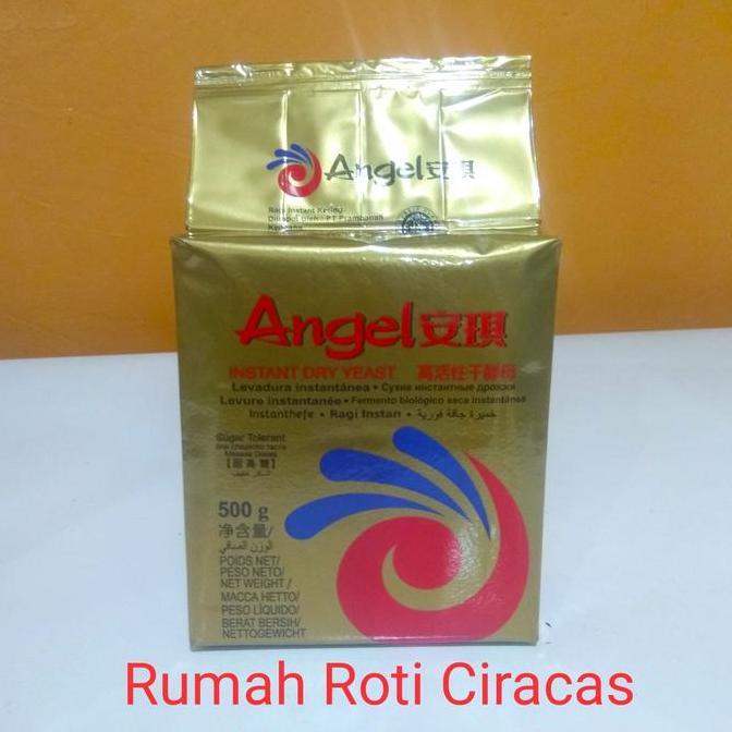 YEAST ANGEL GOLD RAGI DRY PENGEMBANG ROTI SAF INSTANT FERMIPAN KERING