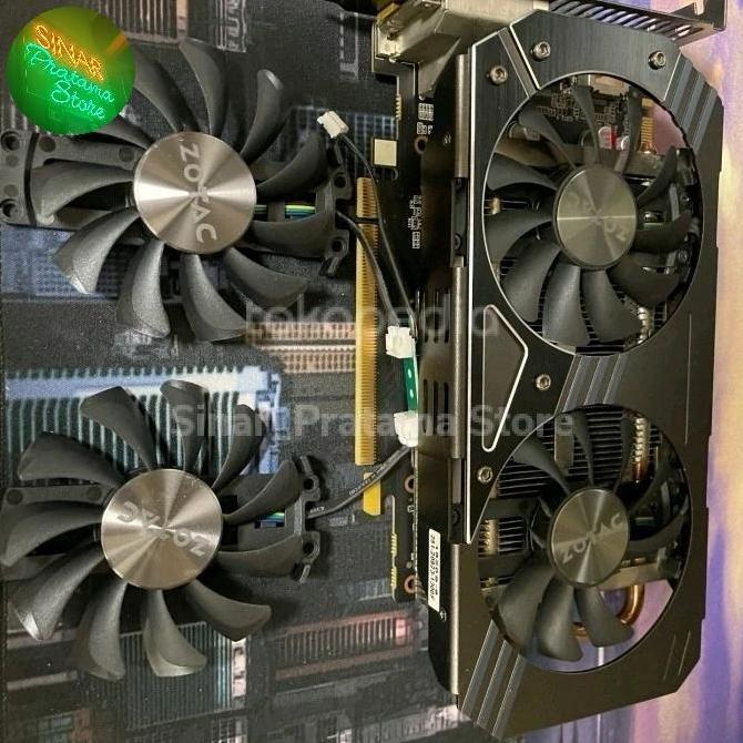 Fan kipas vga Zotac Gtx 950 gtx 960 1060 3gb 75mm 4pin ORIGINAL