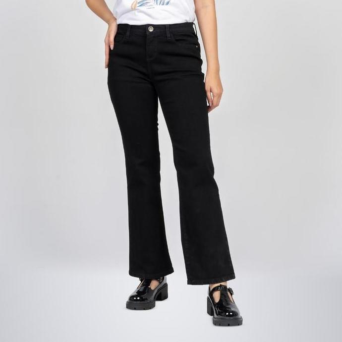 C2 Vinika Black Jeans Push Up Bootcut Wanita