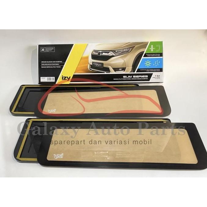 Tempat dudukan plat pelat nomor mobil pakai mika