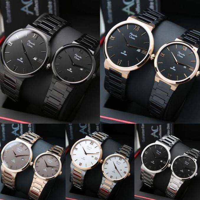 Ready ALEXANDRE CHRISTIE AC8564 AC 8564 SAPPHIRE GLASS JAM WANITA ORIGINAL