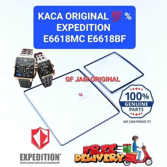 KACA JAM TANGAN EXPEDITION E6618MC E6618BF E 6618 MC ORIGINAL 100%