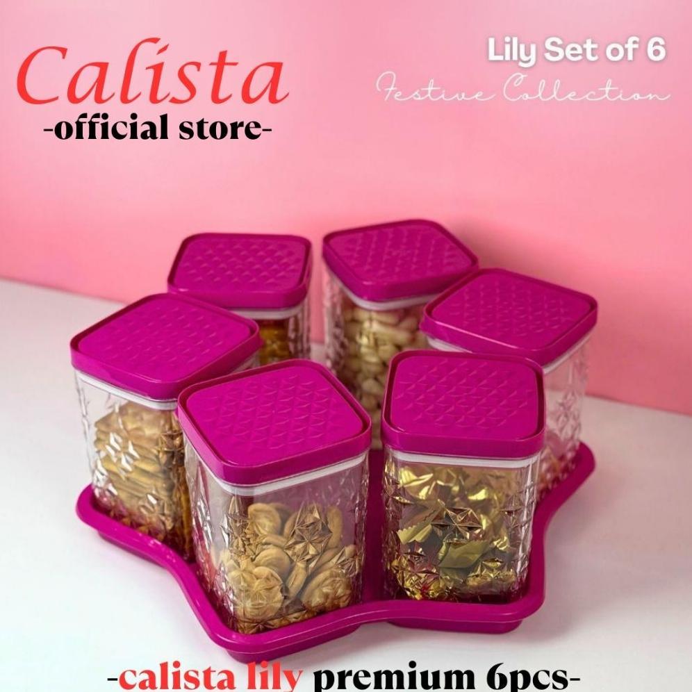 FREE ONGKIR TOPLES KEDAP LILY SET 6 SET 5 IN 1 CALISTA PREMIUM | TOPLES KRISTAL MAKANAN LEBARAN 2026