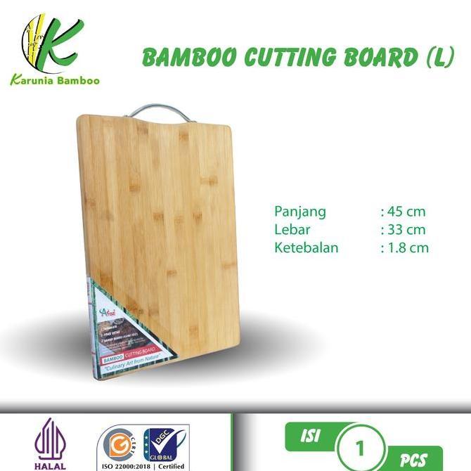 Talenan Bambu ukuran besar / Bamboo cutting board / chopping board