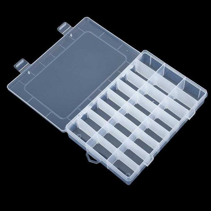 wadah kotak plastik komponen baut 24 kotak