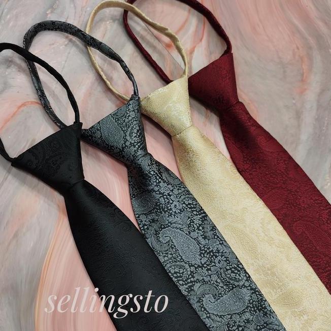 Dasi Batik Pria N Abu Abu Merah Maroon Hitam Dasi Pria