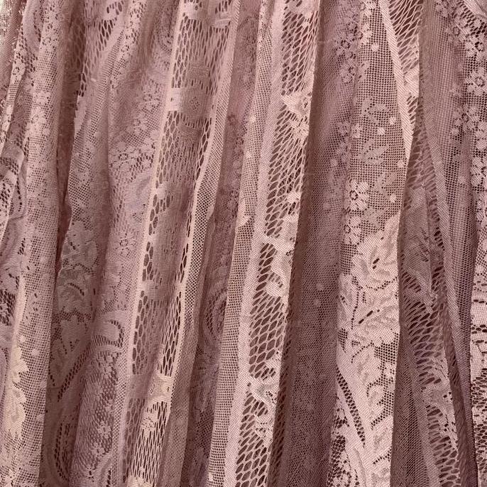 Bawahan Rok Panjang Jumbo Lace Brukat Import Bigsize Wanita Muslim MS