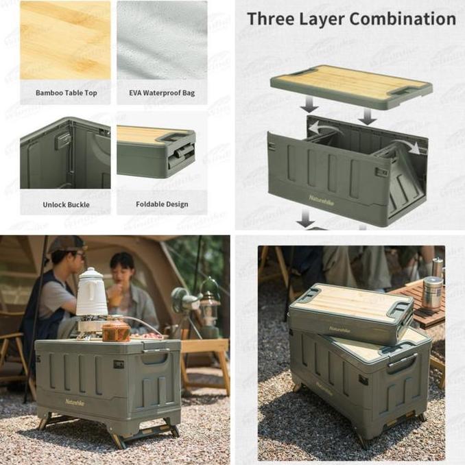 STORAGE BOX NATUREHIKE NH22SNX01 / KOTAK PENYIMPANAN LIPAT CAMPING