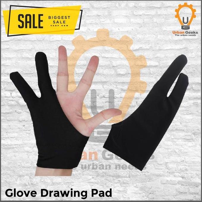 GLOVE Artist Drawing 2 finger digital tablet writing gloves Huion Veik