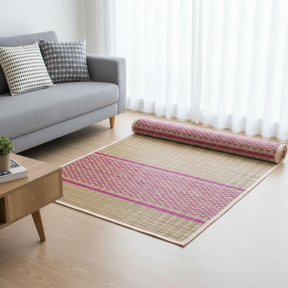 DISKON TIKAR MENDONG ASLI JUMBO TEBAL TIKAR ANYAM TENUN KLOSO LIPAT UNTUK LANTAI & PIKNIK