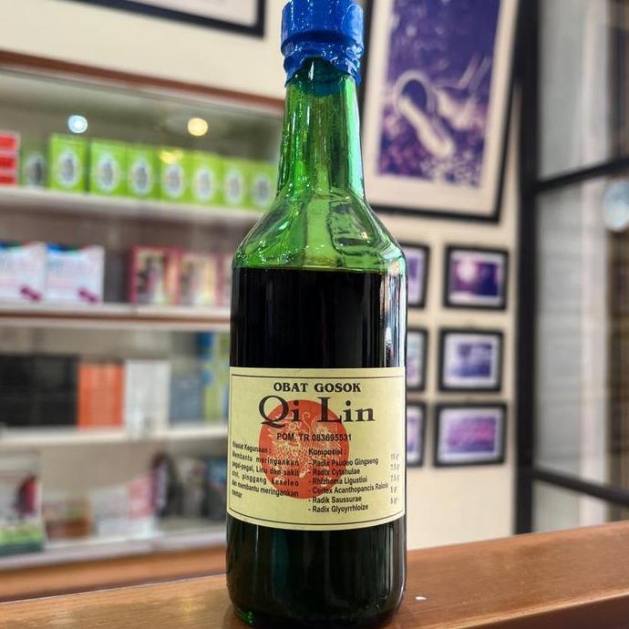 Obat Gosok Qilin arak gosok luka pukul atau jatuh