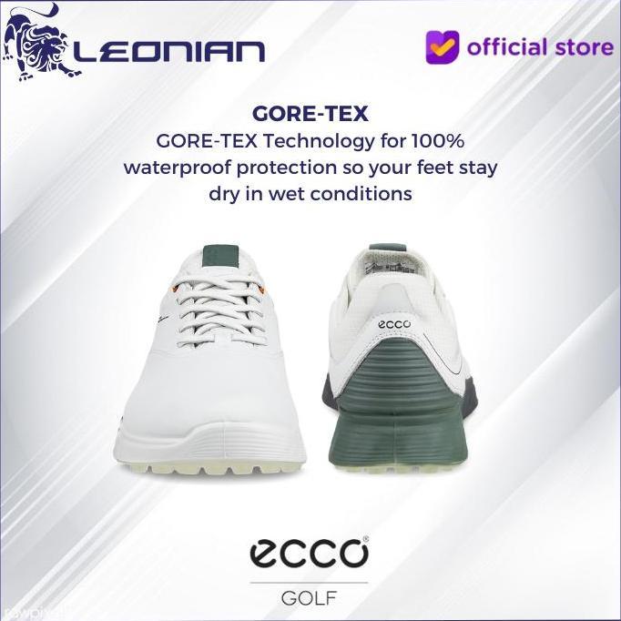 Sepatu Golf Ecco M Golf S-Three White - Golf Shoes