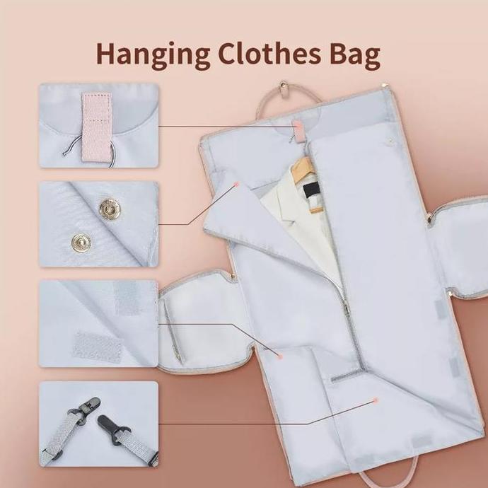 Thousand Les Tas Penyimpanantas Baju Kulit Lipat Kapasitas Besar Tahan Air Tas Lipat Travel Travel B