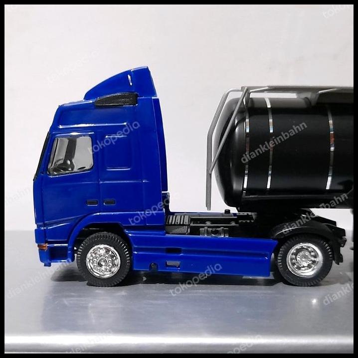 HOT DEAL ALBEDO SKALA 1:87 - VOLVO TRUCK FH16 HEAD BIRU TANGKI HITAM B1VV09 