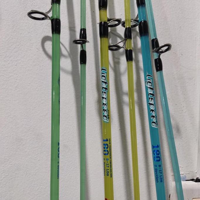 BEBAS ONGKIR - Joran pancing sambung 2 panjang 180cm fiber transparan sambungan drat