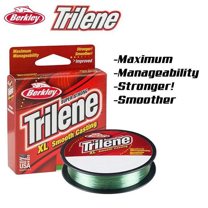 NEW BERKLEY Senar Pancing TRILENE XL Smooth Casting 110yds - 300yds Manageable Than Average Nylon Mo