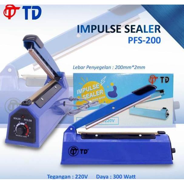 impulse Sealer las plastik 20cm press plastik 20cm