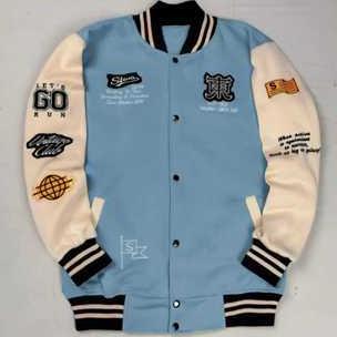 DISKON Varsity Jacket Baseball Vintage - Jaket Varsity Salvio Hexia Denim - Jaket Baseball Pria Wani