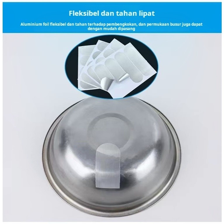 Tahan Suhu Tinggi Tambal Panci Tempel Perbaiki Bas Stainless Steel Tambal Kebocoran Tambal Lubang Ta