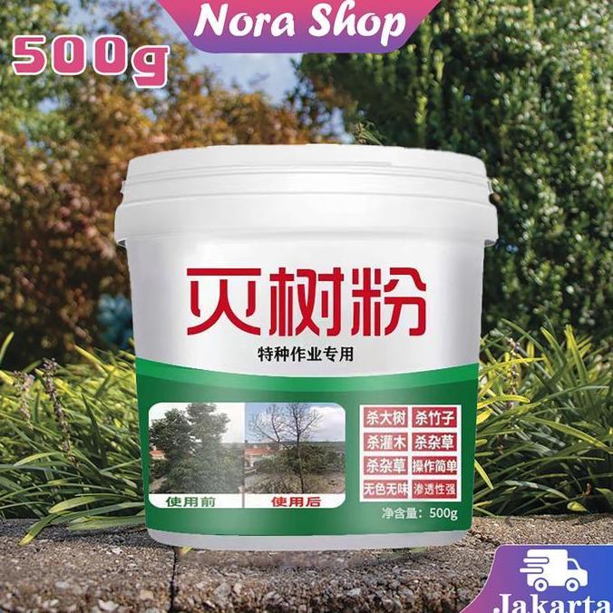 AWAYESH Herbisida Rumput Bubuk Kill Grass Pembasmi Pohon Besar Bubuk Pemberantasan Pohon Herbisida B