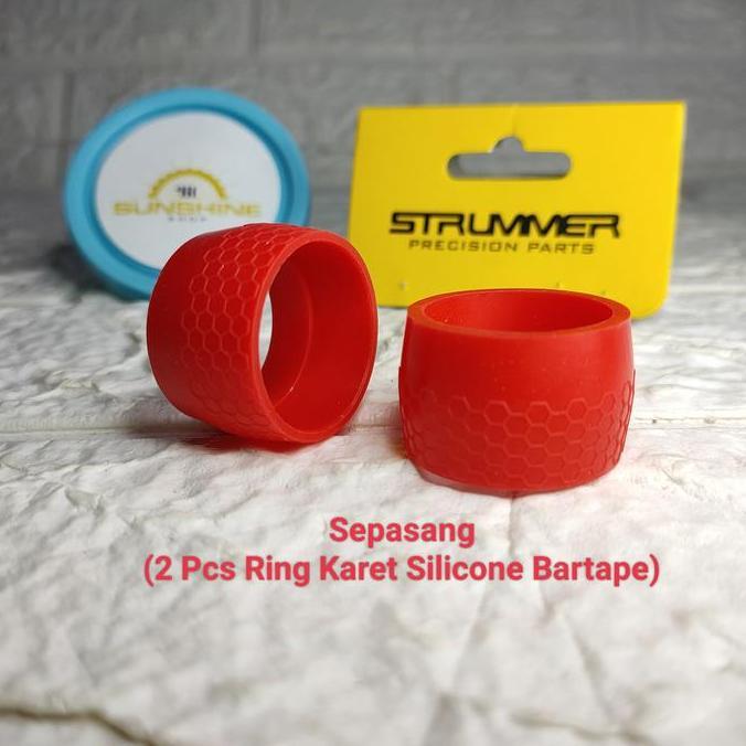 Ring Karet Silicone Bartape STRUMMER Bar Tape Stang Dropbar Sepeda Balap Roadbike Gravel Jumlah 2 Bj