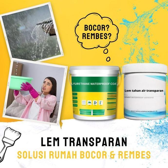 FOWERLEB LEM ANTI KEREMBES X2000 Lem Transparan Waterproof Anti Bocor