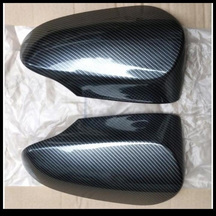 TERLARIS COVER SPION / BATOK SPION CARBON MOBIL TOYOTA YARIS 2015 -ON 